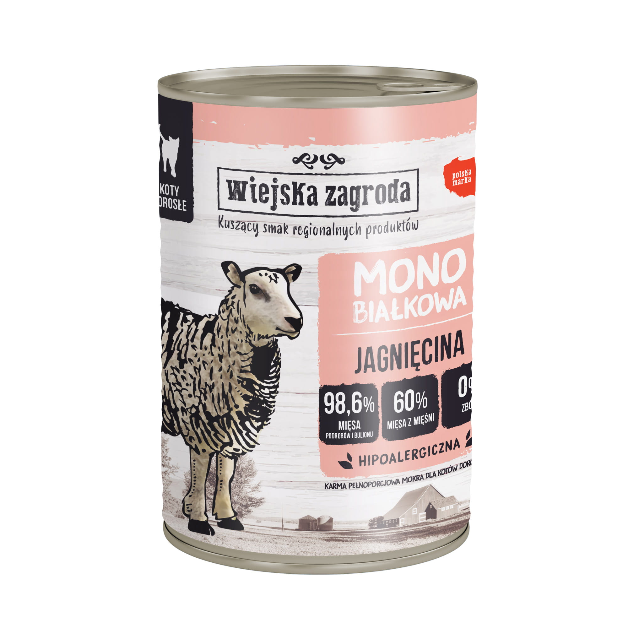 Karma monobiałkowa dla kota jagnięcina 400g 1.jpg